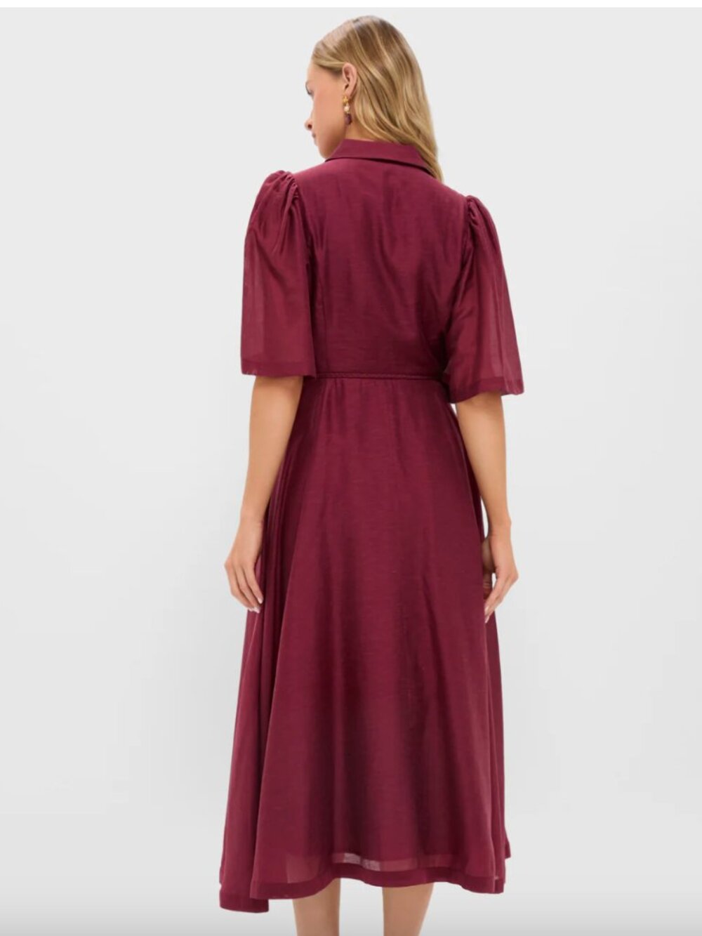 Tuckernuck Hyacinth House Cindy Oxblood Midi Dress - Picture 4 of 4